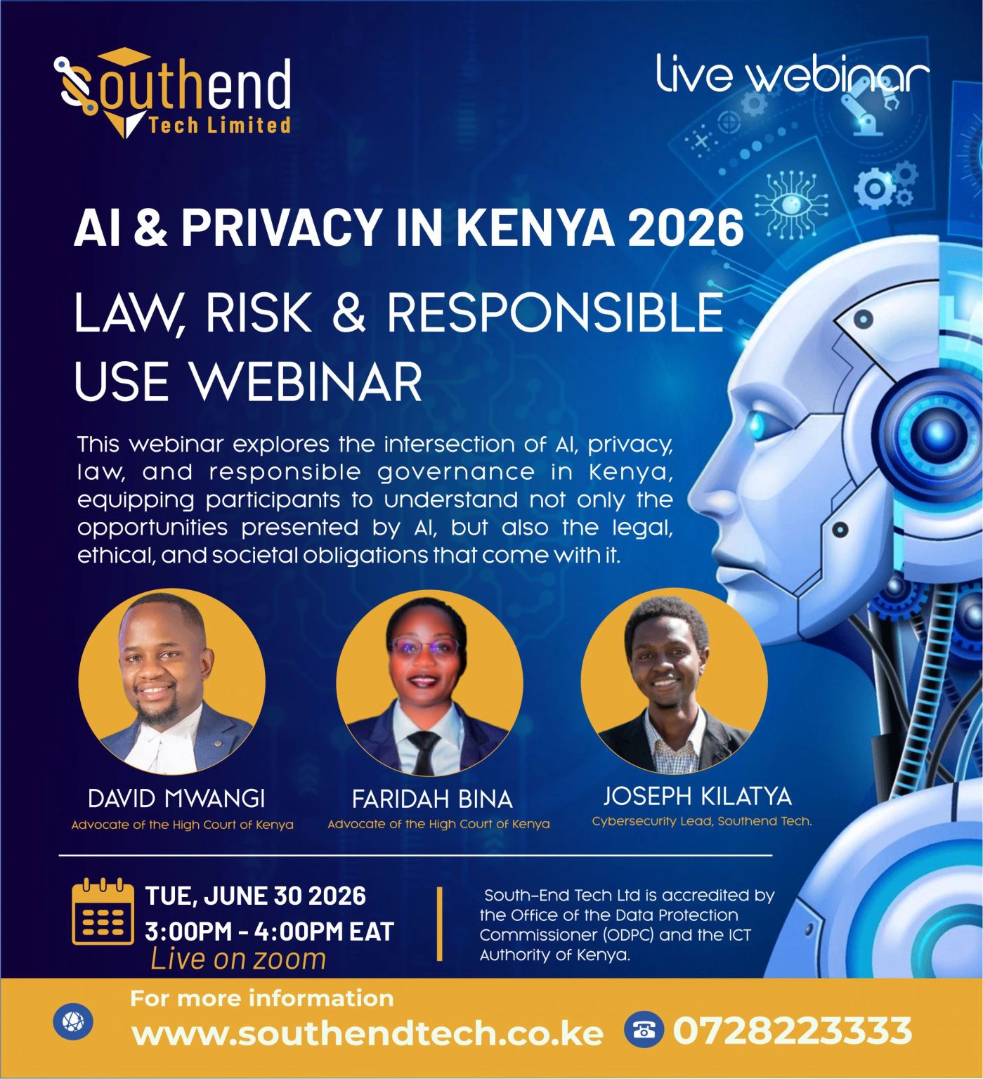 AI & Privacy in Kenya (2026): Law, Risk, and Responsible Use Webinar